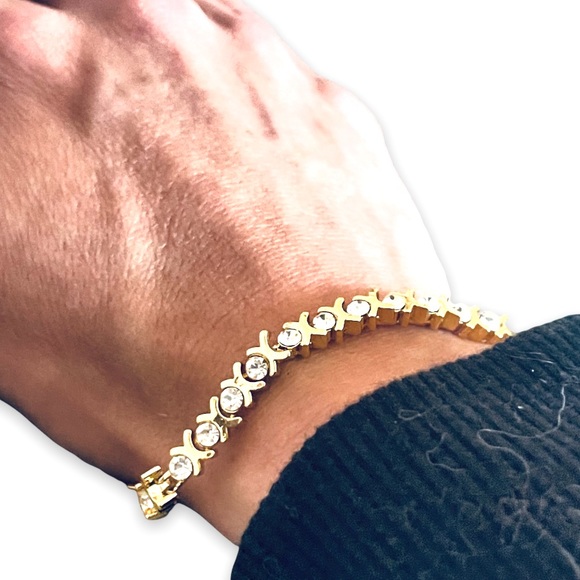 Vintage Moscow 4.80ct. White Topaz 14k Gold Tennis Bracelet 1950s - Picture 7 of 16